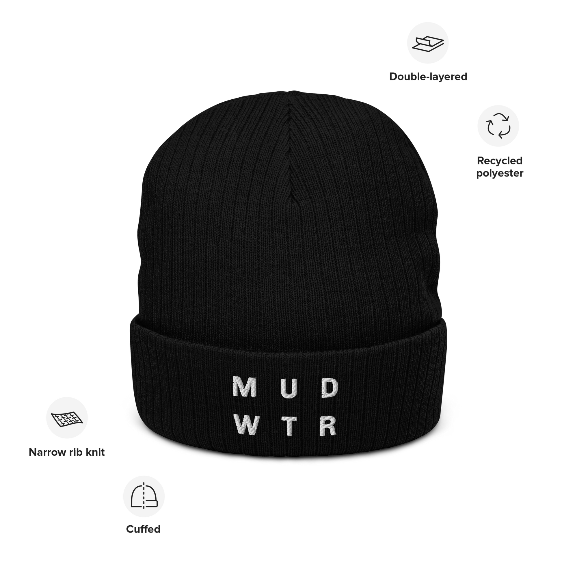 mud-wtr-beanie-q4 ribbed-knit-beanie-black-front-6478f6ebb8db4.png